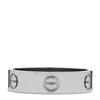 CARTIER 18K White Gold 3.5mm LOVE Wedding Band Ring 60 9.25