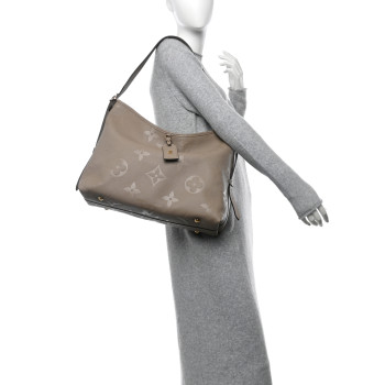 LOUIS VUITTON Empreinte Monogram Giant CarryAll MM Tourterelle