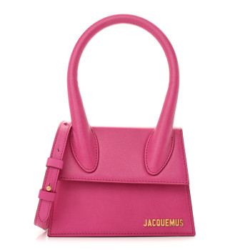 JACQUEMUS Smooth Calfskin Le Chiquito Moyen Pink