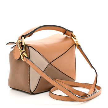 LOEWE Calfskin Mini Puzzle Bag Warm Desert Mink