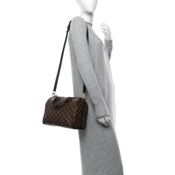 LOUIS VUITTON Damier Ebene Speedy Bandouliere 25