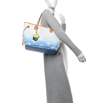 LOUIS VUITTON Monogram Giant By The Pool Neverfull MM Blue