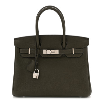 HERMES Togo Birkin 30 Vert Maquis