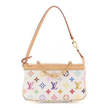 LOUIS VUITTON LV X TM Monogram Multicolor Pochette Accessories White