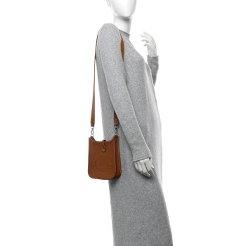 HERMES Taurillon Clemence Evelyne TPM Gold