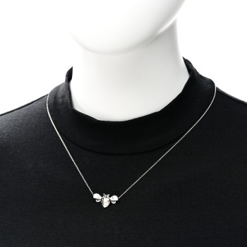 TIFFANY Sterling Silver 18K Yellow Gold Return to Tiffany Love Bugs Bee Pendant Necklace
