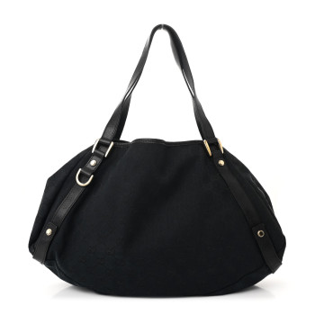 GUCCI Monogram Medium Abbey Shoulder Bag Black