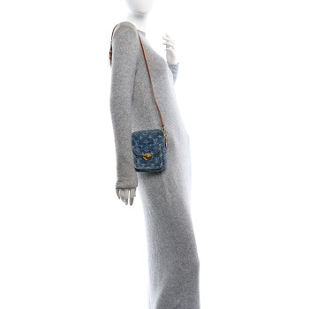 LOUIS VUITTON Denim Fairfax Pochette Blue