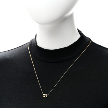 TIFFANY 18K Yellow Gold 12mm Elsa Peretti Bean Pendant Necklace