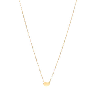 TIFFANY 18K Yellow Gold 6.5mm Elsa Peretti Bean Pendant Necklace