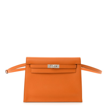 HERMES Evercolor Verso Kelly Danse II Belt Bag Abricot Terre Bautte