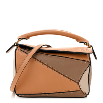 LOEWE Calfskin Mini Puzzle Bag Warm Desert Mink