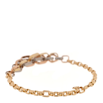 CARTIER 18K Pink Yellow White Gold Trinity Cushion Shaped Bracelet