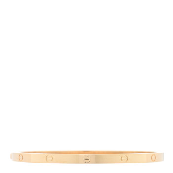 CARTIER 18K Yellow Gold Small LOVE Bracelet 17