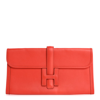 HERMES Swift Jige Elan 29 Clutch Capucine