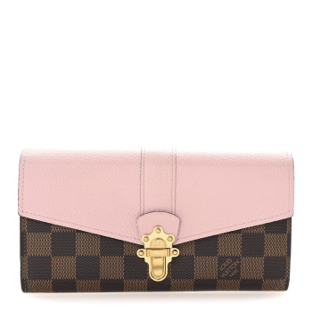 LOUIS VUITTON Damier Ebene Clapton Wallet Magnolia
