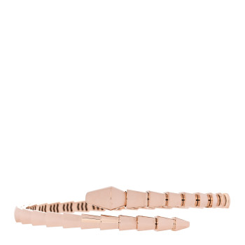 BULGARI 18K Rose Gold Serpenti Viper Bracelet 17