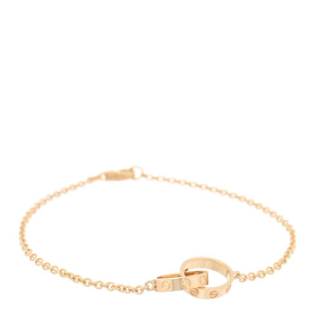 CARTIER 18K Yellow Gold Interlocking LOVE Bracelet