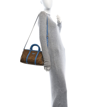 PRADA Re-Nylon Saffiano Medium Re-Edition 1978 Top Handle Bag Sughero Wave