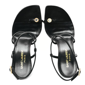 SAINT LAURENT Kid Egado Date 110 Sandals 35 Black