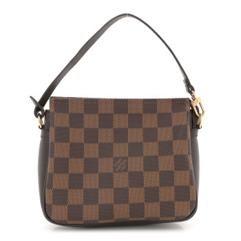 LOUIS VUITTON Damier Ebene Trousse Make Up Bag Pochette