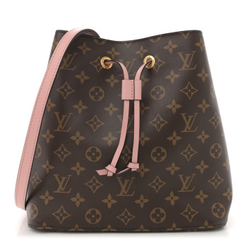 LOUIS VUITTON Monogram Neonoe MM Rose Poudre
