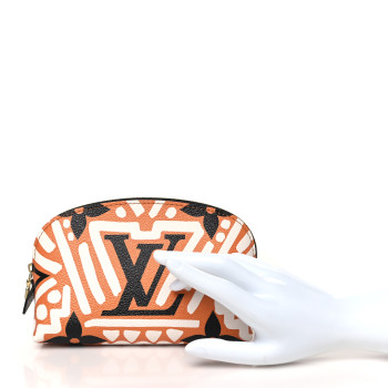 LOUIS VUITTON Monogram Giant Crafty Cosmetic Pouch Creme Caramel