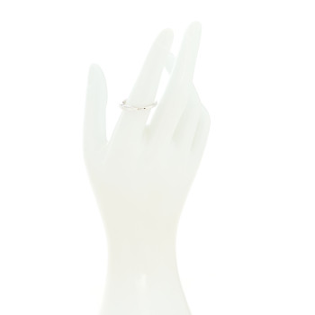 TIFFANY 18K White Gold Lock Ring 52 6