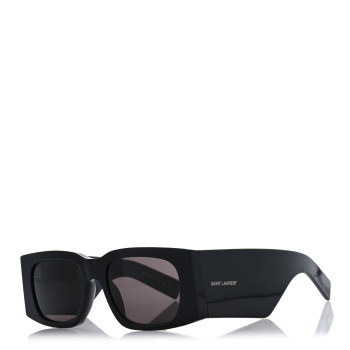SAINT LAURENT Acetate Rectangular Sunglasses SL 654 Black
