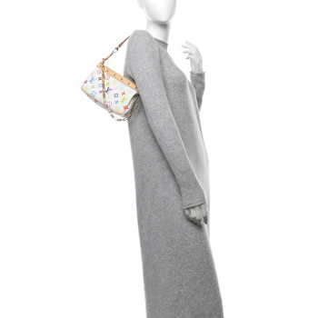 LOUIS VUITTON LV X TM Monogram Multicolor Pochette Accessories White