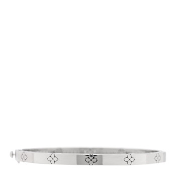 ROBERTO COIN 18K White Gold Diamond 1.45ctw Love in Verona Pave Bangle Bracelet