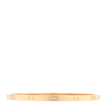 CARTIER 18K Yellow Gold Small LOVE Bracelet 17