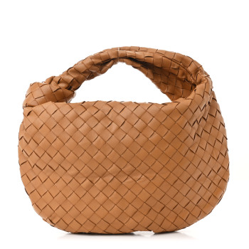 BOTTEGA VENETA Nappa Intrecciato Teen Jodie Caramel