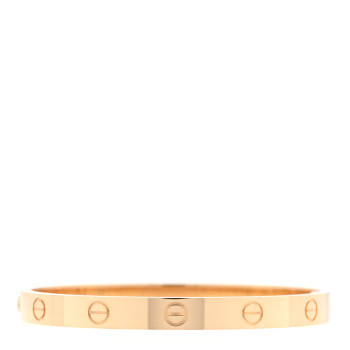 CARTIER 18K Yellow Gold LOVE Single Screw Bracelet 17