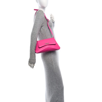 BALENCIAGA Box Calfskin Medium XX Flap Bag Lipstick Pink