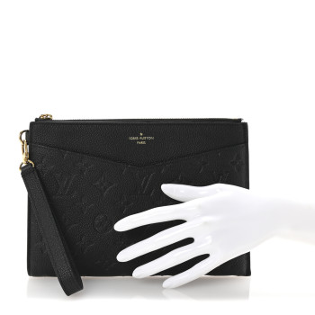 LOUIS VUITTON Empreinte Pochette Melanie MM Black