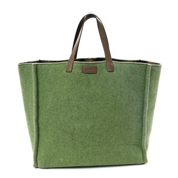 FENDI Felt Shopping Tote Green