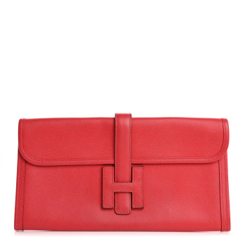 HERMES Epsom Jige Elan 29  Clutch Bougainvillea