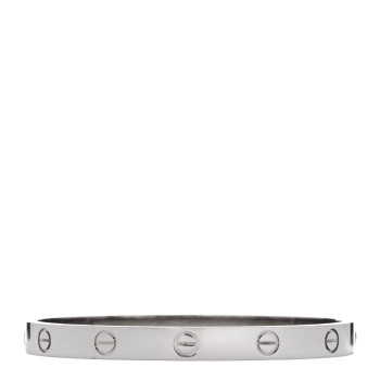 CARTIER 18K White Gold LOVE Bracelet 17