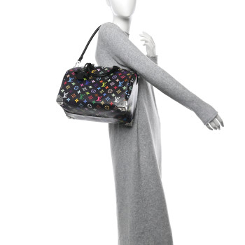 LOUIS VUITTON LV X TM Monogram Multicolor Speedy Soft 30 Black