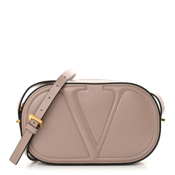 VALENTINO GARAVANI Calfskin VLogo Walk Crossbody Poudre