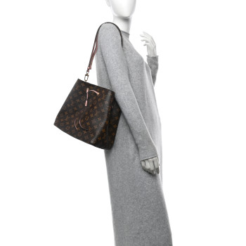LOUIS VUITTON Monogram Neonoe MM Rose Poudre