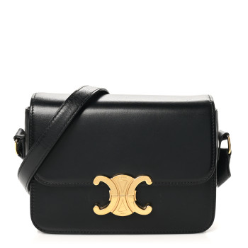 CELINE Shiny Calfskin Teen Triomphe Black