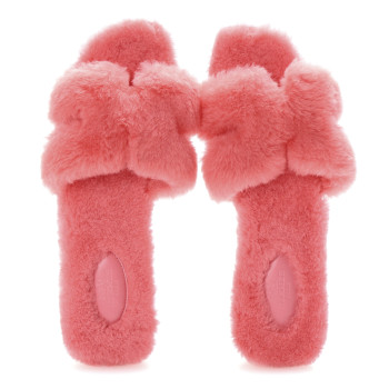 HERMES Woolskin Oran Sandals 41 Rose Du Desert