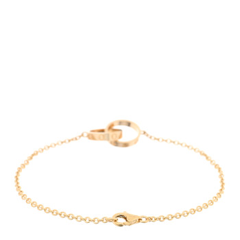 CARTIER 18K Yellow Gold Interlocking LOVE Bracelet