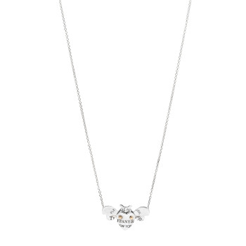 TIFFANY Sterling Silver 18K Yellow Gold Return to Tiffany Love Bugs Bee Pendant Necklace