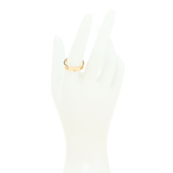 GUCCI 18K Yellow Gold Icon Stars Band Ring 58 8.25