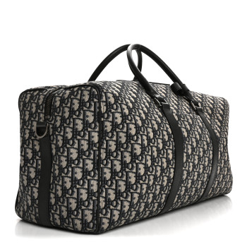 CHRISTIAN DIOR Oblique Duffle Navy Blue