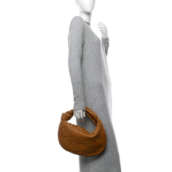 BOTTEGA VENETA Nappa Intrecciato Teen Jodie Caramel