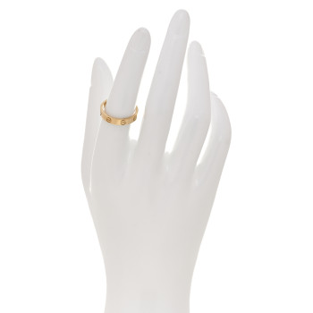 CARTIER 18K Yellow Gold 3.5mm LOVE Wedding Band Ring 53 6.5